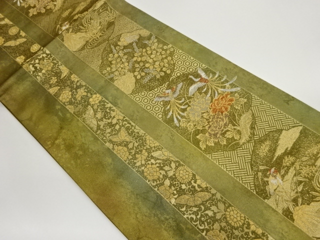 JAPANESE FUKURO OBI / WOVEN PHOENIX